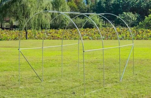Szklarnia Tunel Ogrodowy Foliowy 3x2x2 M 6 M² Metalowy Stelaż