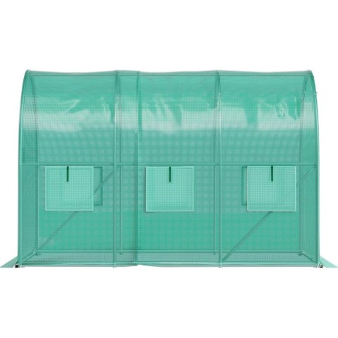 Szklarnia Tunel Ogrodowy Foliowy 3x2x2 M 6 M² Metalowy Stelaż