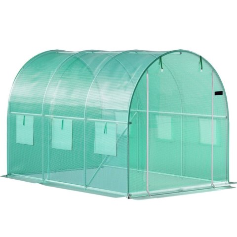 Szklarnia Tunel Ogrodowy Foliowy 3x2x2 M 6 M² Metalowy Stelaż