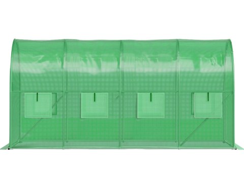 Szklarnia Tunel Ogrodowy Foliowy 4x2x2 M 8 M² Metalowy Stelaż Folia UV