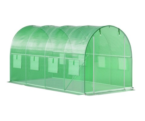 Szklarnia Tunel Ogrodowy Foliowy 4x2x2 M 8 M² Metalowy Stelaż Folia UV