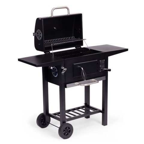 Grill Węglowy Ogrodowy Z Pokrywą I Termometrem 109x43,5 Cm