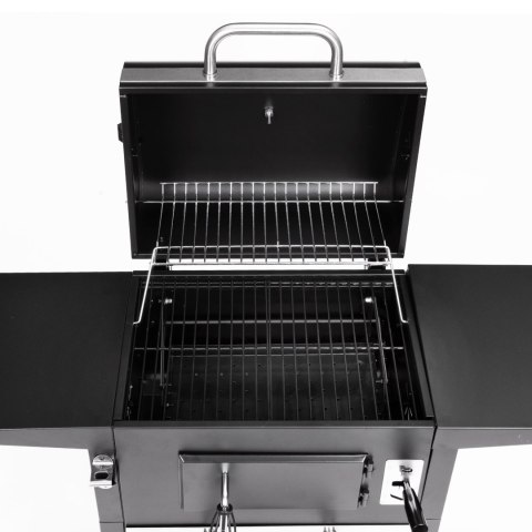 Grill Węglowy Ogrodowy Z Pokrywą I Termometrem 109x43,5 Cm