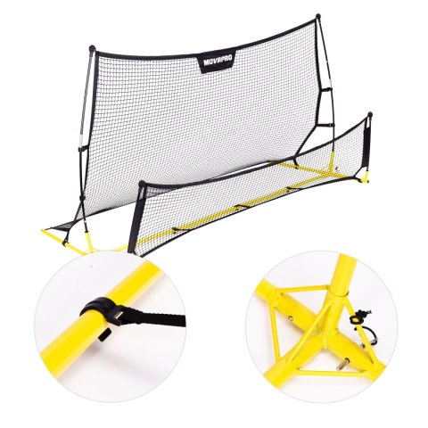 Rebounder Trenażer Piłkarski Dwustronny 220x120 Cm