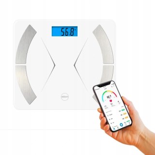 Inteligentna Waga Łazienkowa Bluetooth 180 Kg Biała