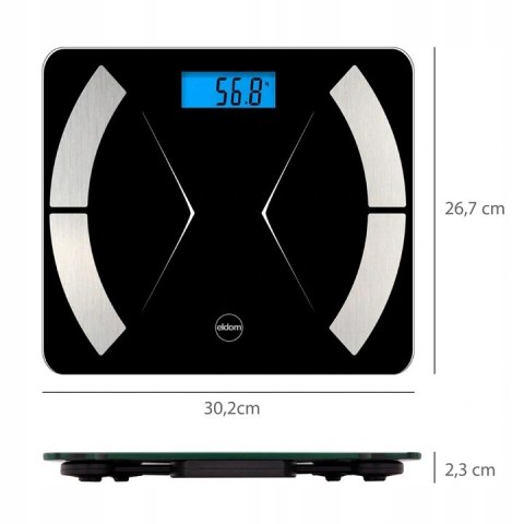 Inteligentna Waga Łazienkowa Bluetooth 180 Kg Biała