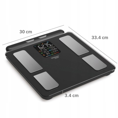 Waga Łazienkowa Analityczna 15 Parametrów Bluetooth LCD 180 Kg